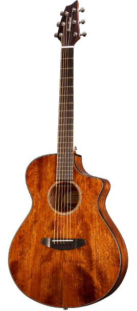 mahogany acoustic electric guitar