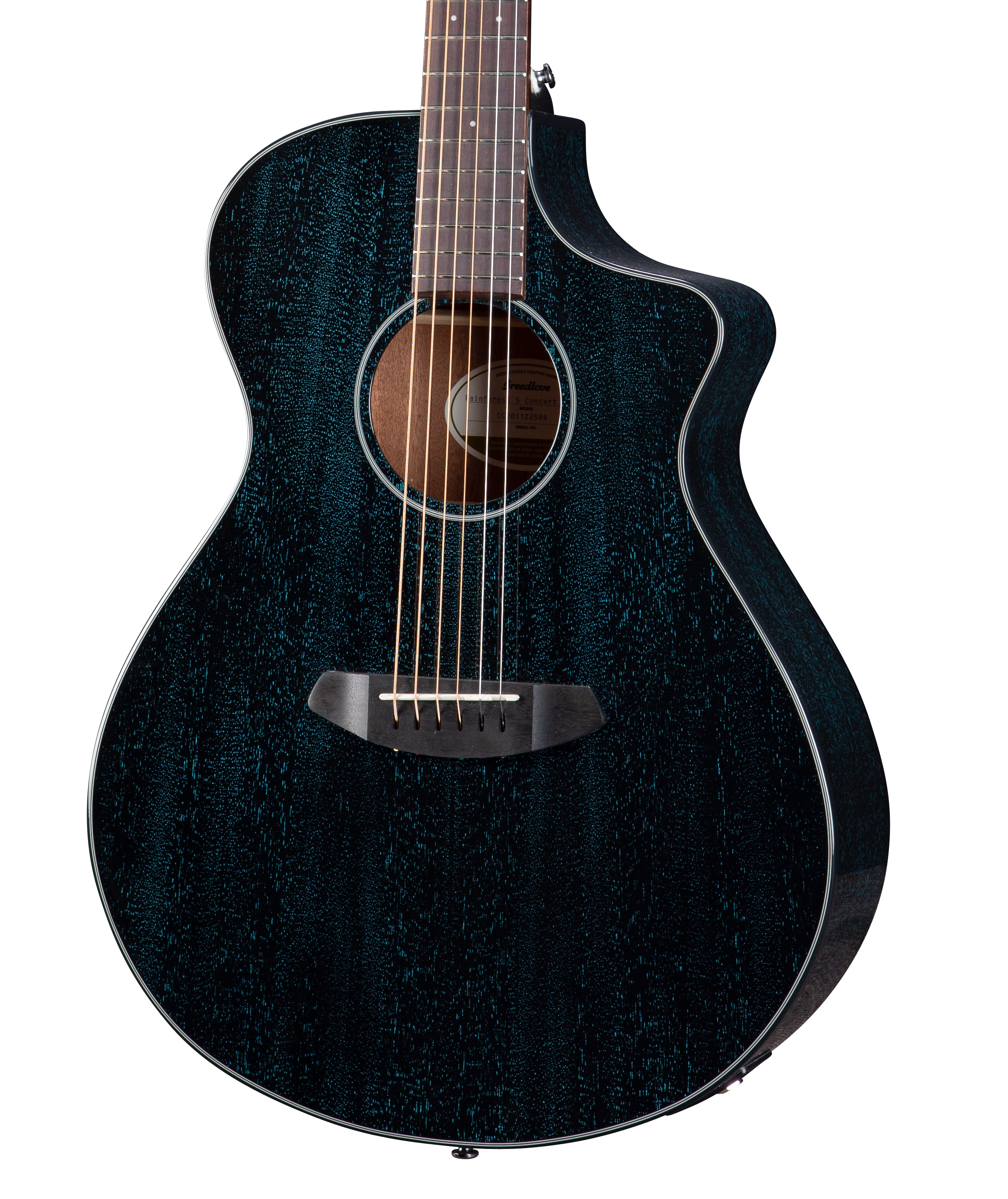 Rainforest S Concert Midnight Blue CE African Mahogany - African 